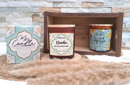 Danke Geschenk Kerze Danke für die schöne Zeit Geschenk um Danke zu sagen Sojawachs Kerze Geschenk