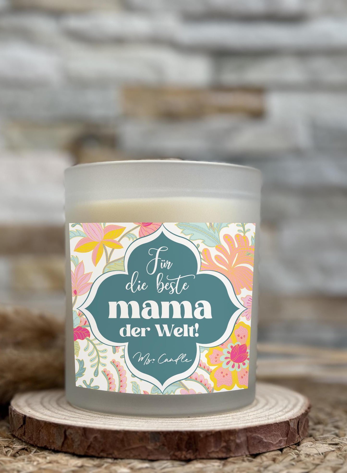 Duftkerze mit Botschaft - Für die beste Mama der Welt