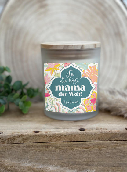 Duftkerze mit Botschaft - Für die beste Mama der Welt