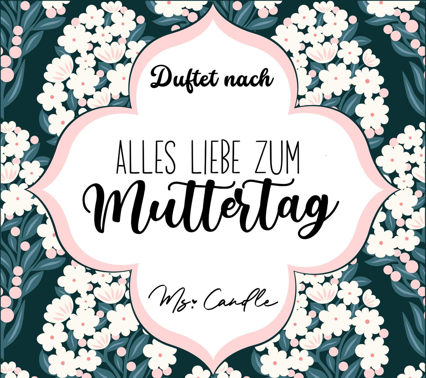 Geschenk für Mama Duftkerze mit Spruch Alles Liebe zum Muttertag Geschenk zum Muttertag Sojawachs Kerze mit Spruch für Mama Geschenkidee
