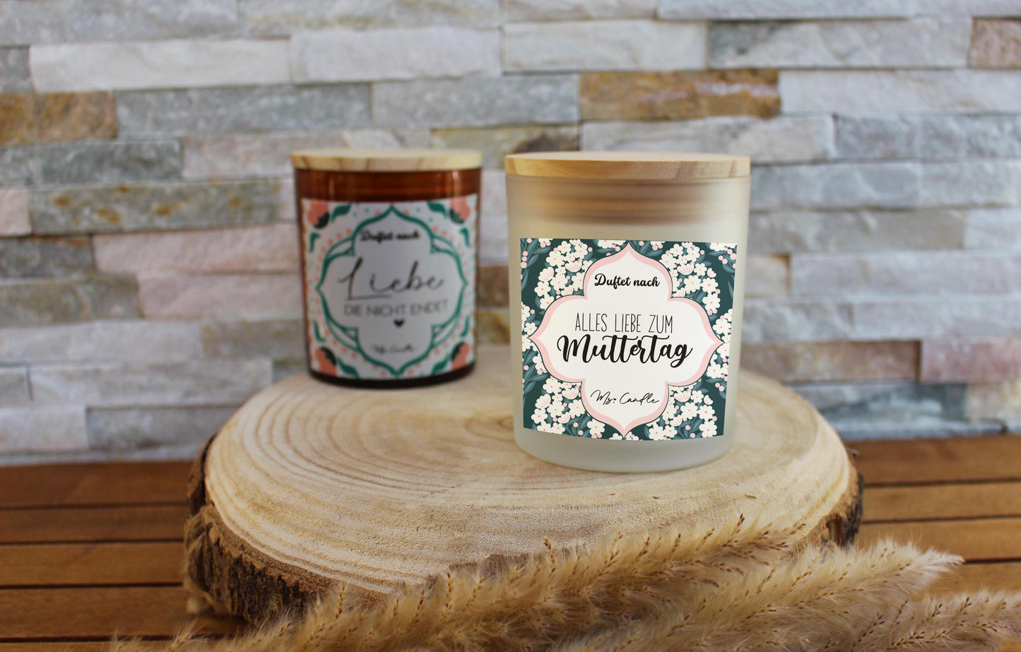 Geschenk für Mama Duftkerze mit Spruch Alles Liebe zum Muttertag Geschenk zum Muttertag Sojawachs Kerze mit Spruch für Mama Geschenkidee