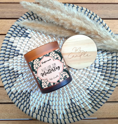 Geschenk für Mama Duftkerze mit Spruch Alles Liebe zum Muttertag Geschenk zum Muttertag Sojawachs Kerze mit Spruch für Mama Geschenkidee