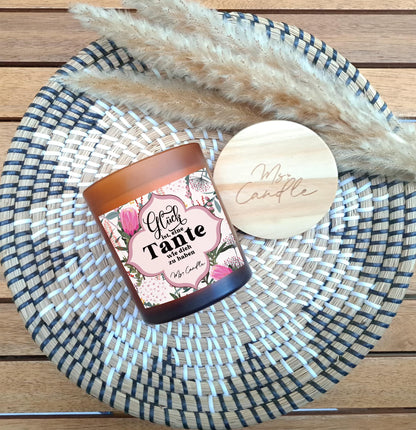 Tante Geschenk Duftkerze mit Spruch Glück ist eine Tante wie dich zu haben Tante Sojawachs Kerze mit Spruch für Tante Geburtstagsgeschenk